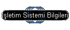 ��letim Sistemi Bilgileri